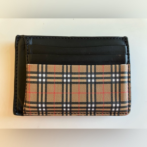 Burberry Money Clip Wallet in Antique Check - Picture 2 of 8